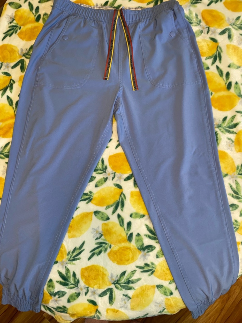 Dickies Lavender-Blue Drawstring Scrub Joggers
